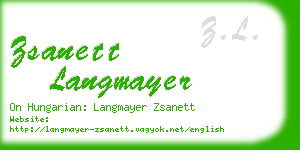 zsanett langmayer business card